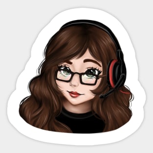 Girl streamer Sticker